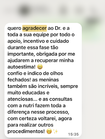 Avaliação de paciente